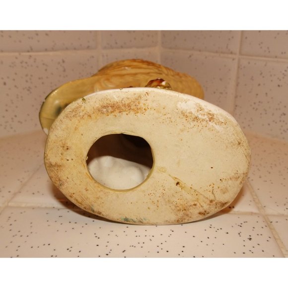 Vintage Ceramic Great Horned Owl Figurine 1960s collectible kitsch retro - Picture 12 of 12